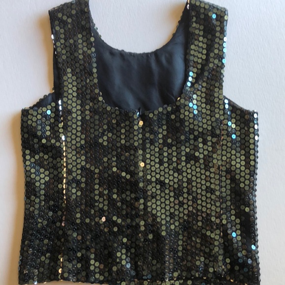 Anna Sui Sequined Tank Top Size Small - Picture 3 of 4